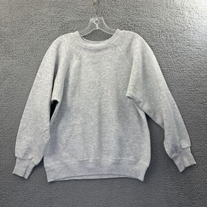 Vintage Ultra Sweats Blank Gray Sweatshirt Casual USA Lightweight Men's Large